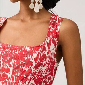 Aureta from Anthropologie Square-Neck Corset A-Line Dress